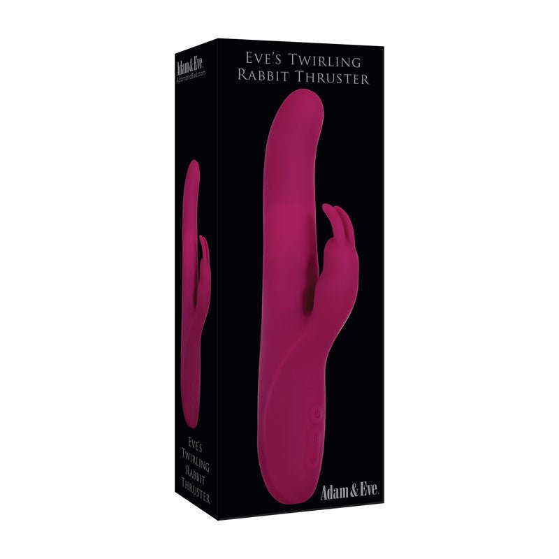 Adam & Eve Eve's Twirling Rabbit Thruster Purple 24.1 cm USB Rechargeable Vibrator