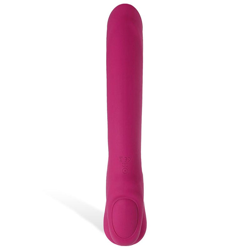 Adam & Eve Eve's Vibrating Strapless Strap-On Pink 22 cm (8.75'') USB Rechargeable