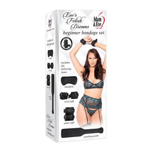 Adam & Eve Fetish Dreams Beginner Bondage 4 Piece Kit