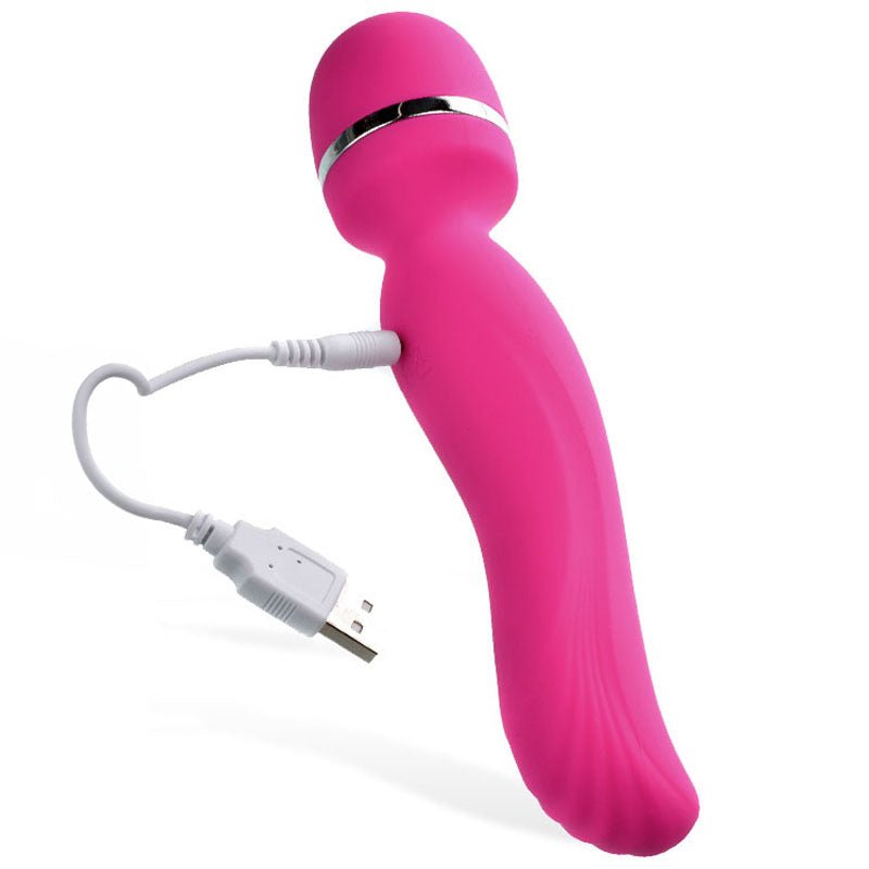 Adam & Eve Intimate Curves Rechargeable Massage Wand Pink 19.7 cm (7.75'')