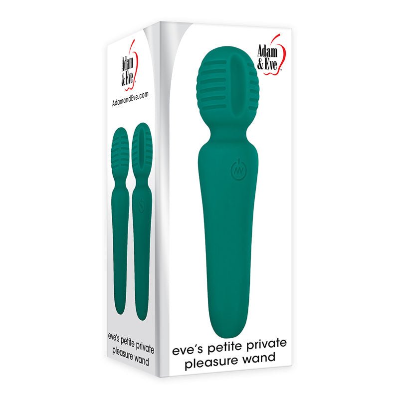 Adam & Eve Petite Private Pleasure Wand Green 14.8 cm USB Rechargeable