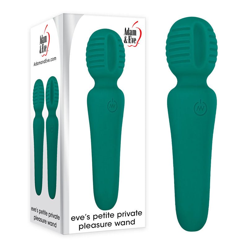 Adam & Eve Petite Private Pleasure Wand Green 14.8 cm USB Rechargeable