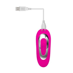 Adam & Eve Rechargeable Dual Entry Vibe Pink USB Rechargeable Vibrator with Remote Control