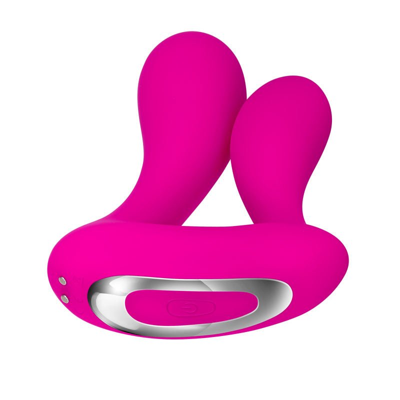 Adam & Eve Rechargeable Dual Entry Vibe Pink USB Rechargeable Vibrator with Remote Control