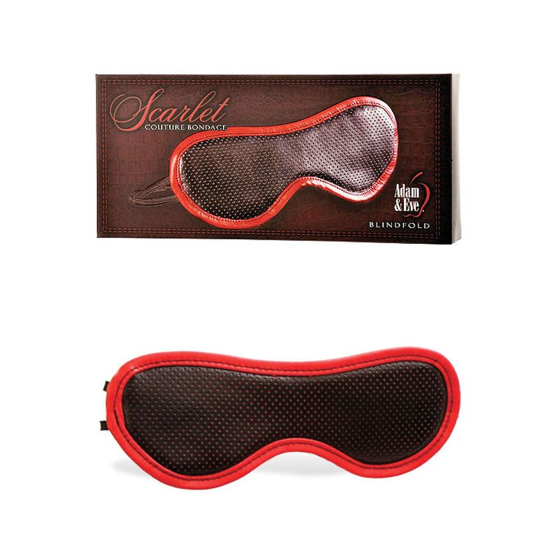 Adam & Eve Scarlet Couture Blindfold Black/Red Blindfold