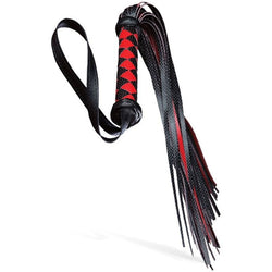 Adam & Eve Scarlet Couture Diamond Flogger Red/Black Whip