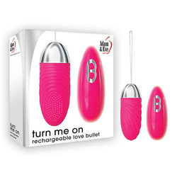 Adam & Eve Turn Me On Rechargeable Love Bullet Pink 8.9 cm with Remote