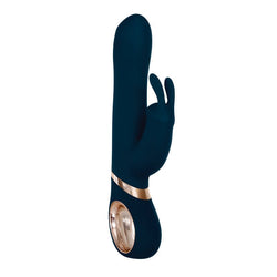 Adam & Eve Twirling Rabbit Vibrator - Blue 22.9 cm USB Rechargeable Rabbit Vibrator