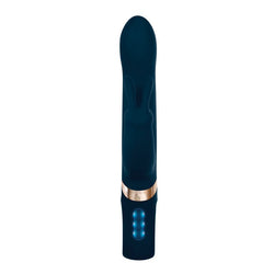 Adam & Eve Twirling Rabbit Vibrator - Blue 22.9 cm USB Rechargeable Rabbit Vibrator