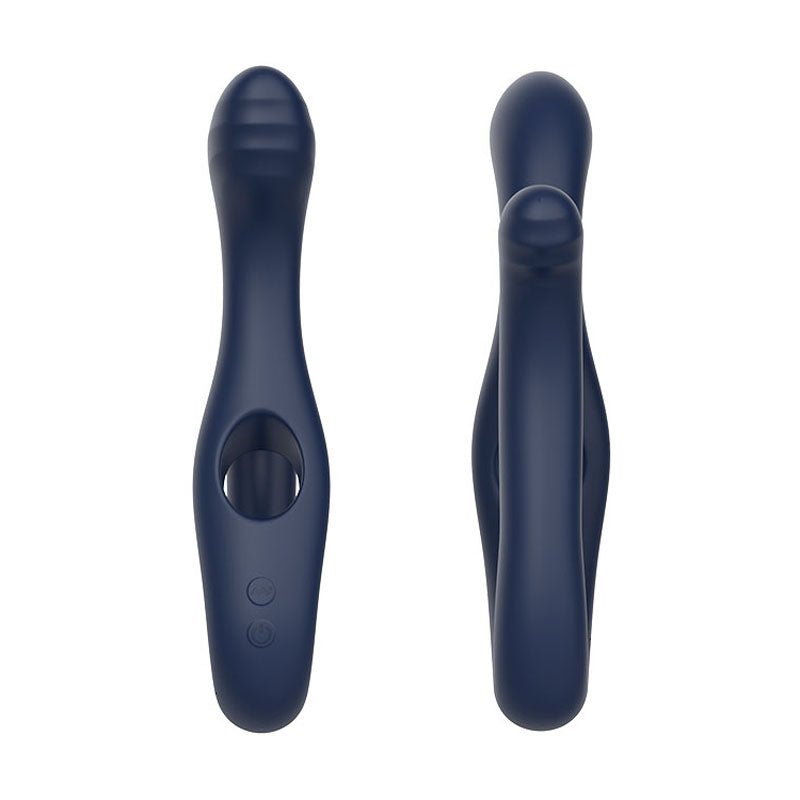 Adam & Eve TWISTED TEMPTATIONS Bendable Vibe - Navy 22.4 cm USB Rechargeable Bendable Dual Vibrator