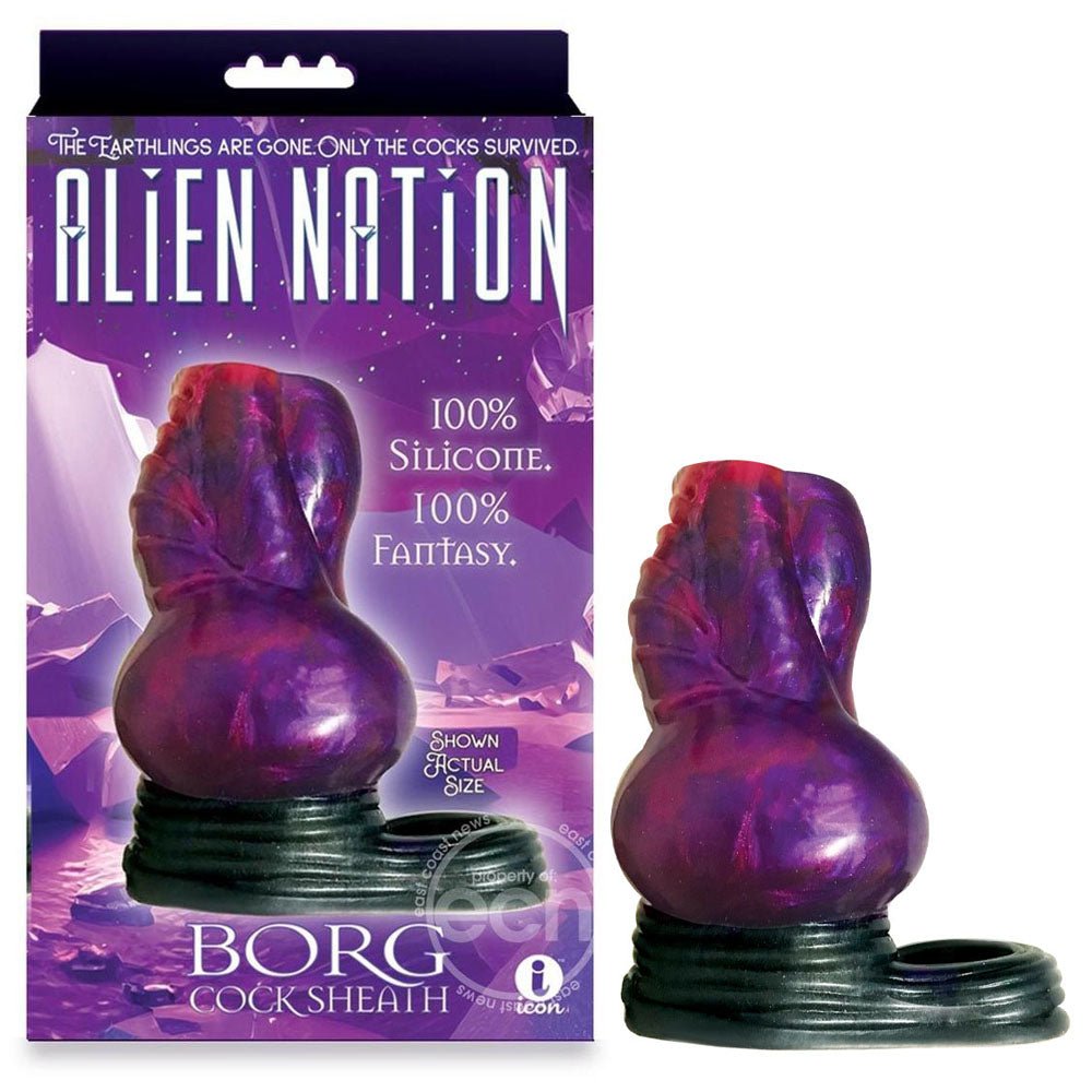 Alien Nation - Borg Purple/Black 11.5 cm Penis Sheath