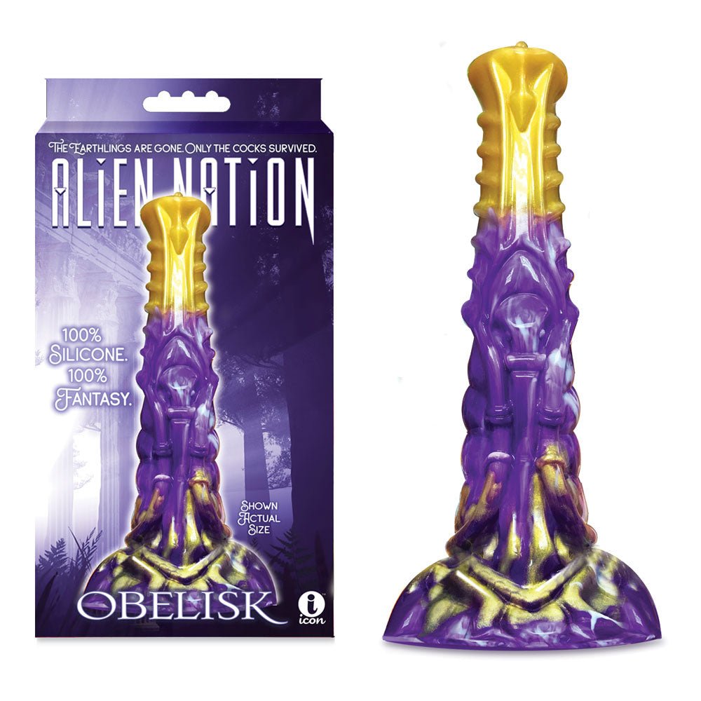 Alien Nation - Obelisk Purple/Gold 22.2 cm Fantasy Dong