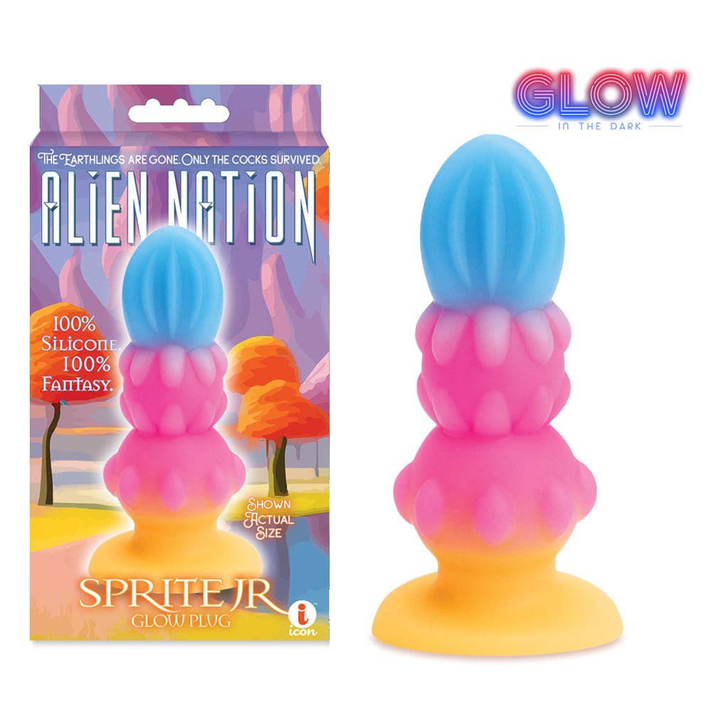 Alien Nation - Sprite Jr. Glow in Dark Coloured 10.8 cm Fantasy Anal Plug