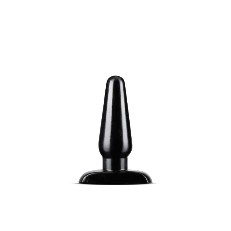 Anal Adventures Basic Anal Plug - Medium Black 12 cm Butt Plug