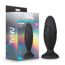 Anal Adventures Platinum Rocket Plug - Black 16.5 cm Butt Plug