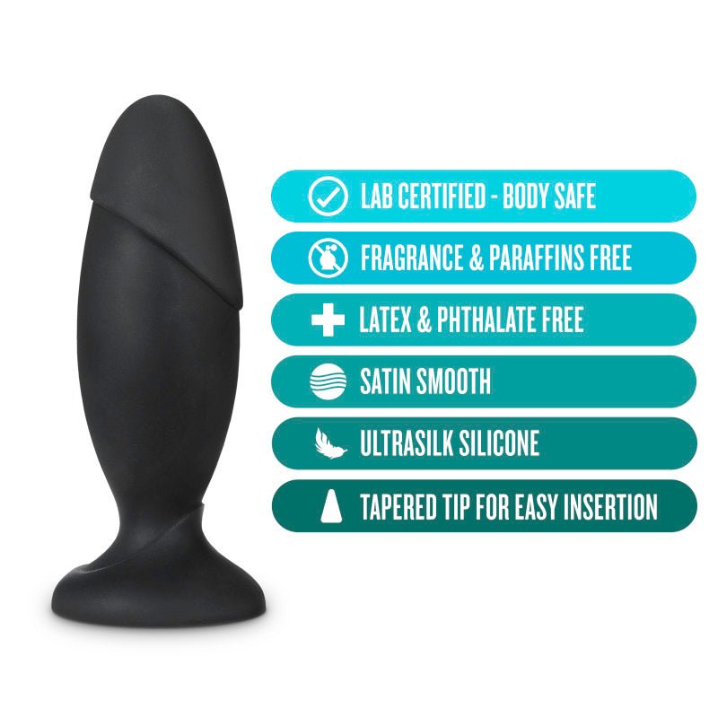 Anal Adventures Platinum Rocket Plug - Black 16.5 cm Butt Plug