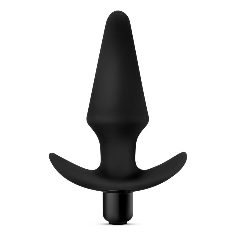 Anal Adventures Platinum Vibrating Butt Plug Black 12.7 cm (5'')