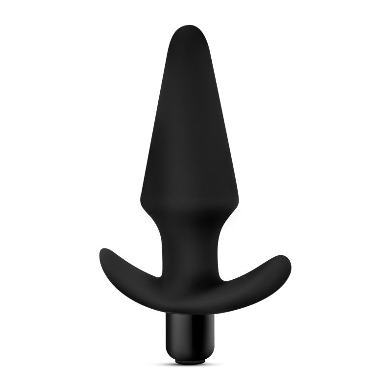 Anal Adventures Platinum Vibrating Butt Plug Black 12.7 cm (5'')