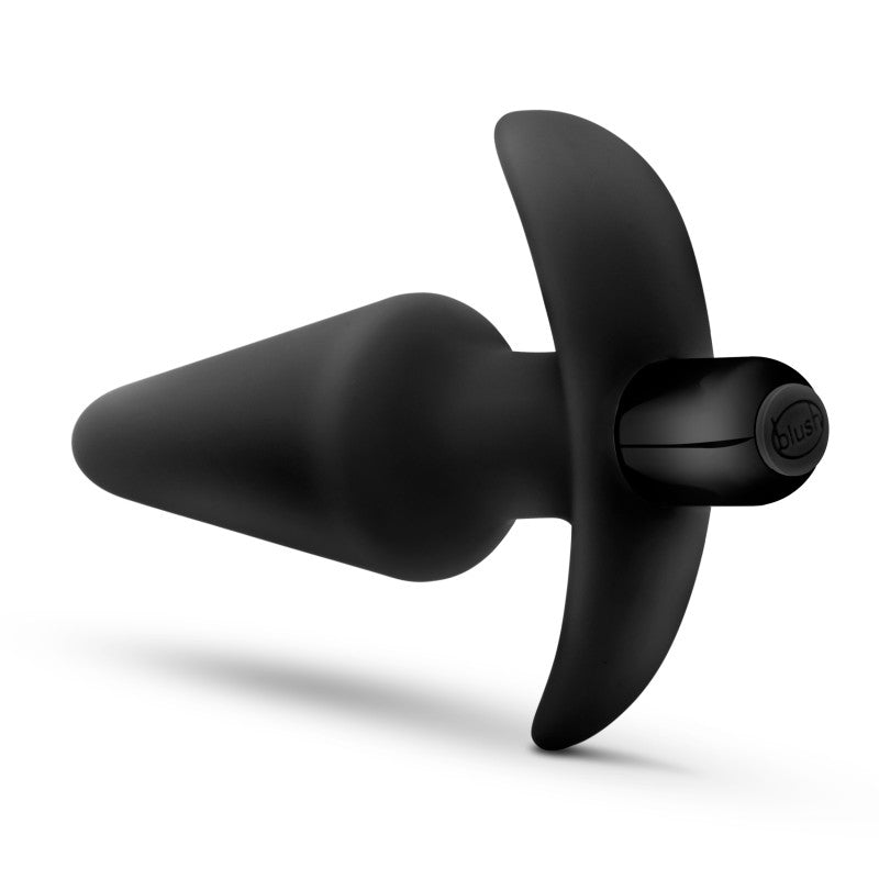 Anal Adventures Platinum Vibrating Butt Plug Black 12.7 cm (5'')