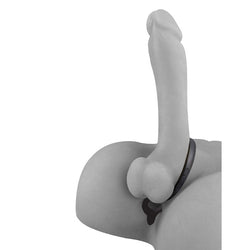 Anal Fantasy Collection Ass - Gasm Cockring Anal Beads - Black Cock Ring with Anal Plug