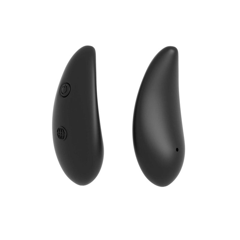 Anal Fantasy Collection Remote Control Silicone Plug - Black 10 cm (4'') Rechargeable Vibrating Butt Plug