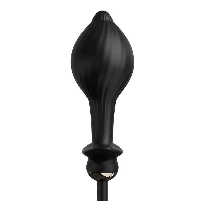 Anal Fantasy Elite Auto Throb Inflatable Vibrating Plug - 13 cm USB Rechargeable Inflatating Butt Plug