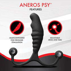 Aneros PSY Black Prostate Massager with Flexible Arms