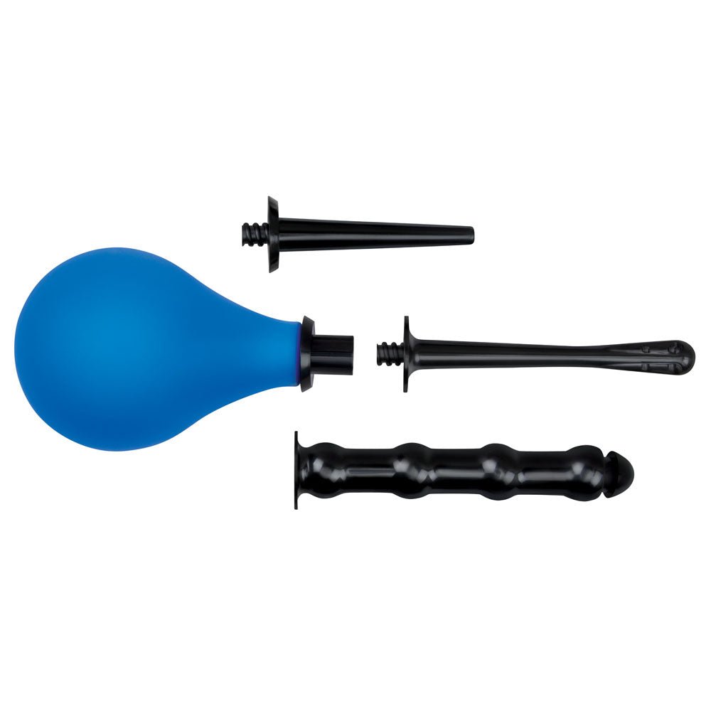 AquaClean 4 Piece Douche Set with Interchangeable Nozzles - 220 ml Capacity with Free Travel Douche Included