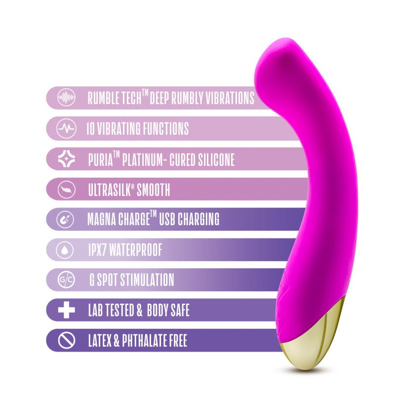 Aria Bangin' AF - Purple 18.4 cm USB Rechargeable Vibrator