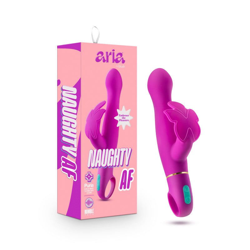 Aria Naughty AF - Plum 18.4 cm Butterfly Vibrator