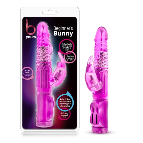 B Yours - Beginner's Bunny Pink 22.2 cm (8.75'') Rabbit Vibrator