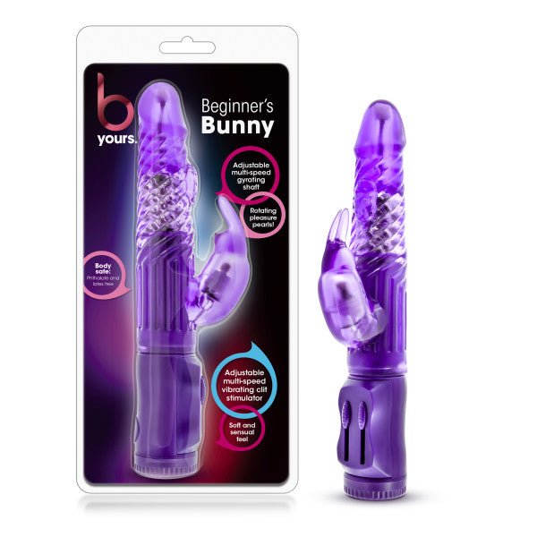 B Yours - Beginner's Bunny Purple 22.2 cm (8.75'') Rabbit Vibrator