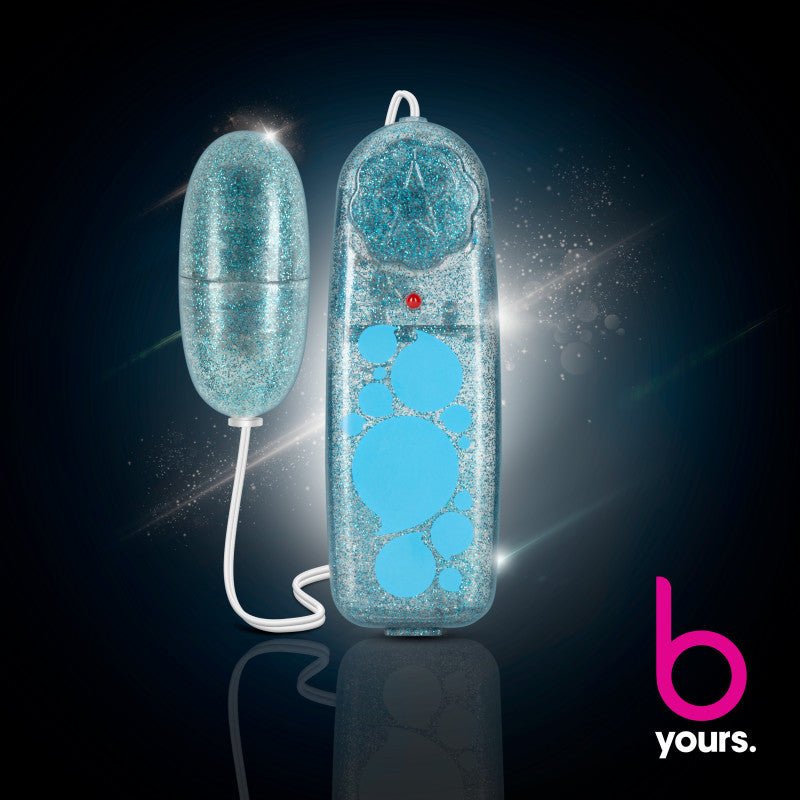 B Yours Glitter Power Bullet - Glitter Blue 5.5 cm Bullet