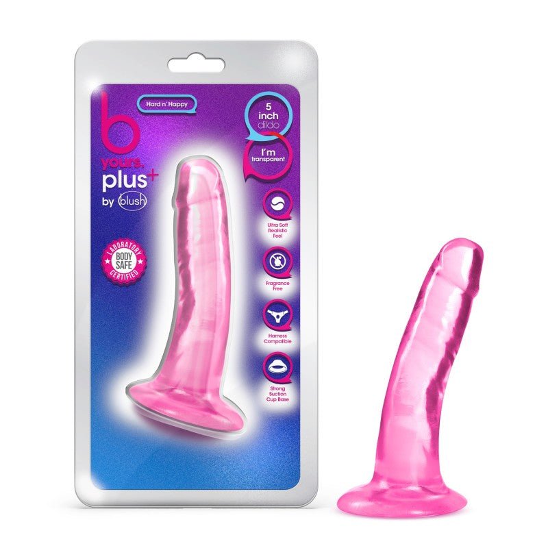 B Yours Plus Hard N Happy - Pink - Pink 14 cm (5.5'') Dong