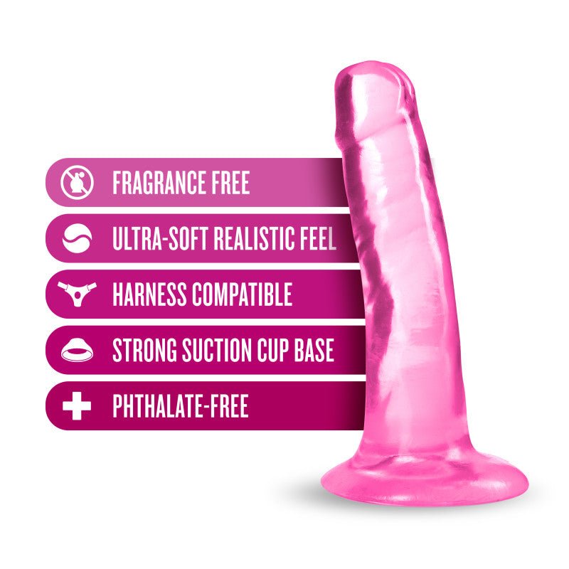 B Yours Plus Hard N Happy - Pink - Pink 14 cm (5.5'') Dong