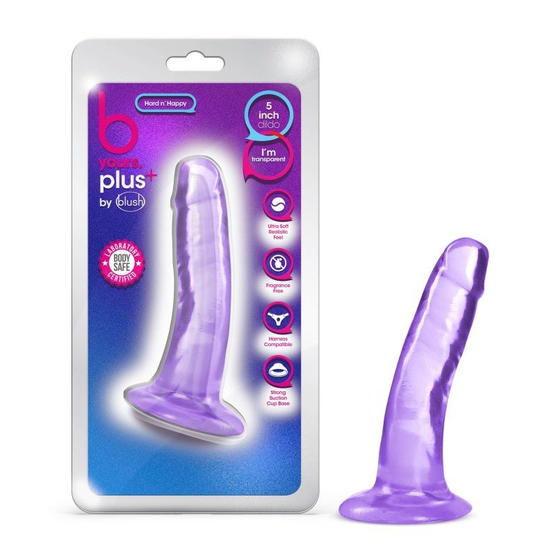 B Yours Plus Hard N Happy - Purple - Purple 14 cm (5.5'') Dong