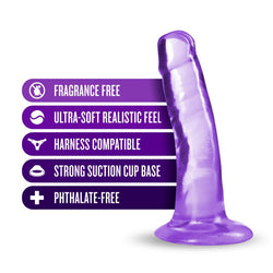 B Yours Plus Hard N Happy - Purple - Purple 14 cm (5.5'') Dong