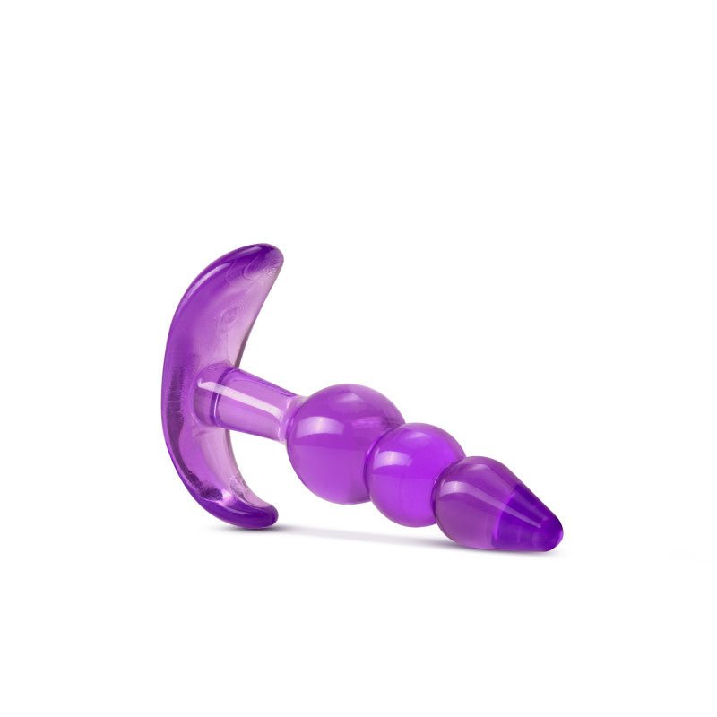 B Yours Triple Bead Anal Plug Purple 9.5 cm