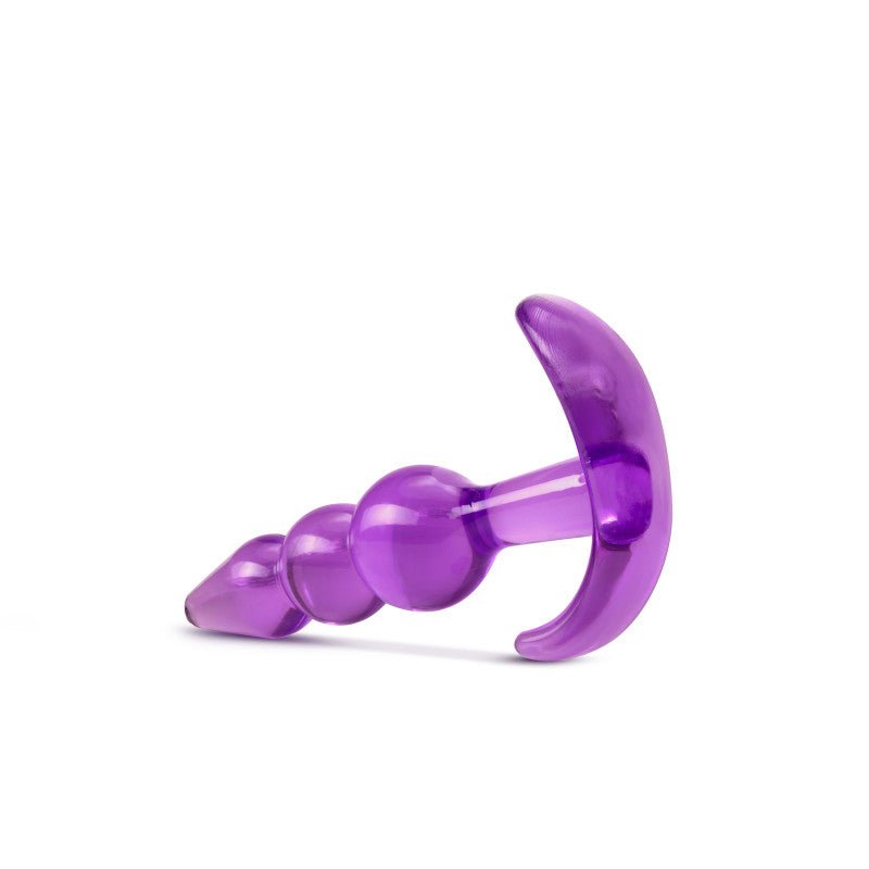 B Yours Triple Bead Anal Plug Purple 9.5 cm