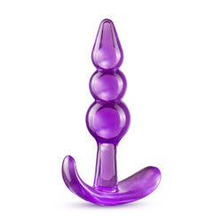 B Yours Triple Bead Anal Plug Purple 9.5 cm