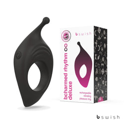 BCharmed Rhythm Infinite Deluxe - Black USB Rechargeable Vibrating Cock Ring