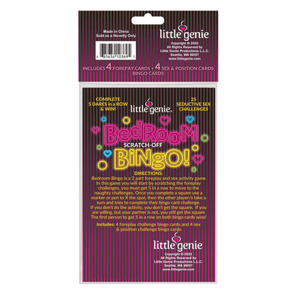 Bedroom Bingo Foreplay Scratcher Card