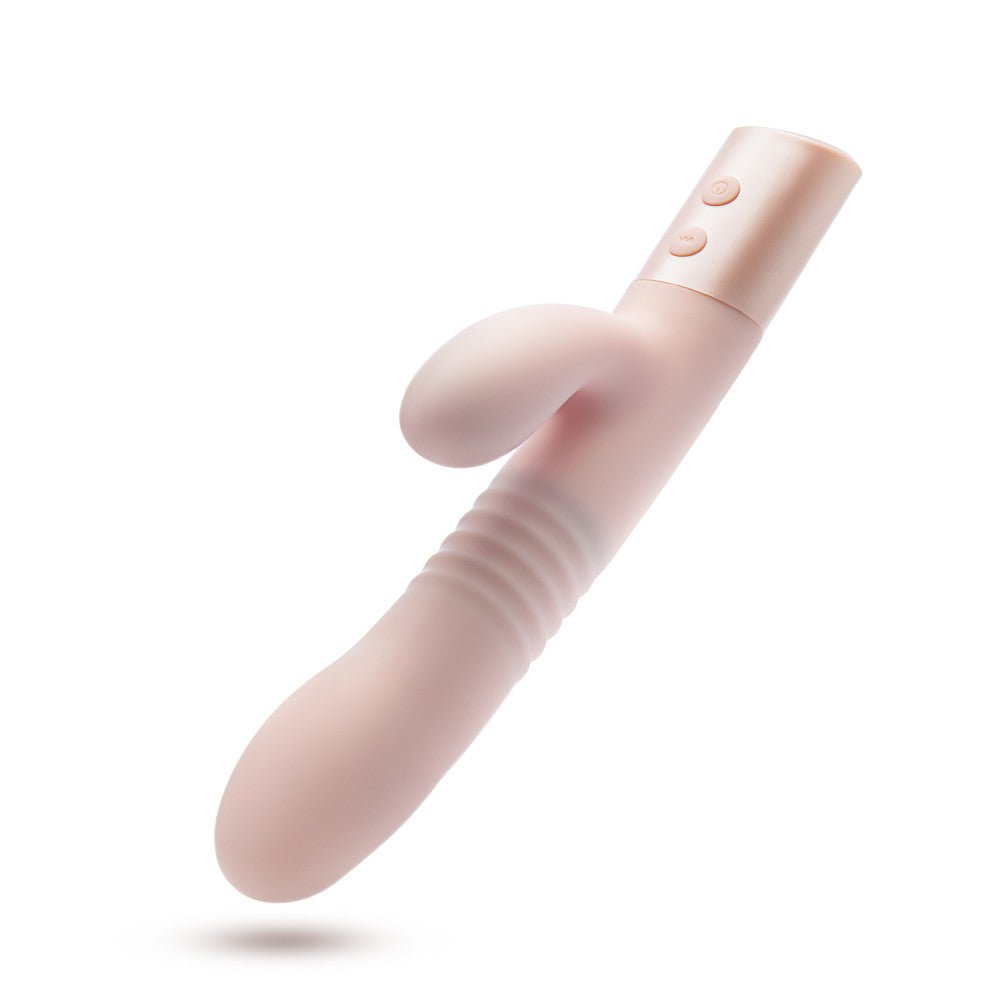 Blush - Fraya - Pink 24.1 cm USB Rechargeable Thrusting Rabbit Vibrator