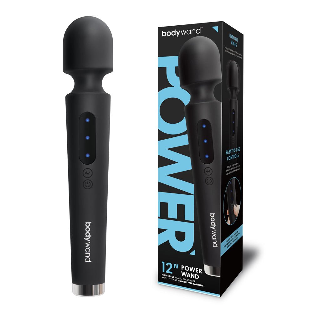 Bodywand 12'' Power Wand - Black 30.5 cm USB Rechargeable Massager Wand