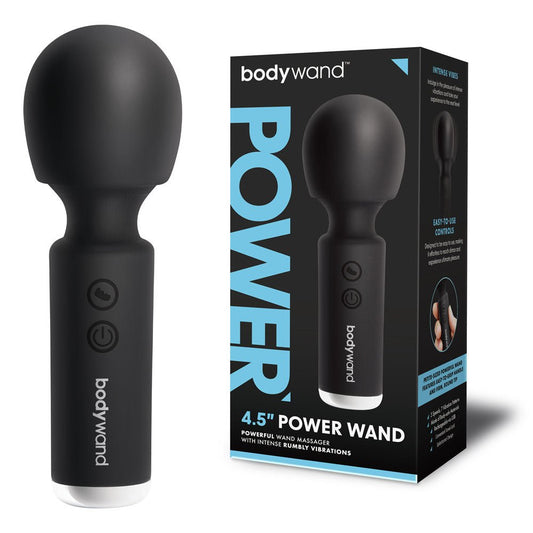 Bodywand 4.5'' Power Wand Black 11.4 cm USB Rechargeable Massager Wand