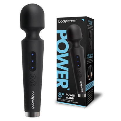 Bodywand 8'' Power Wand Black 20.3 cm USB Rechargeable Massager Wand