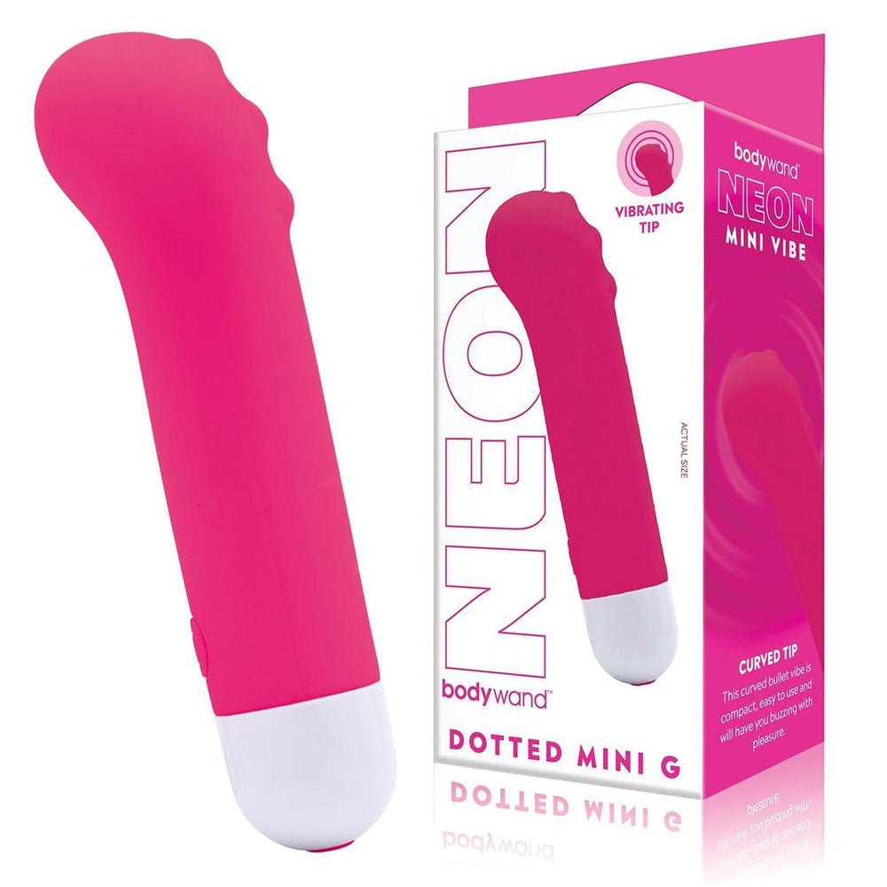 Bodywand Neon Dotted Mini G - Neon Pink