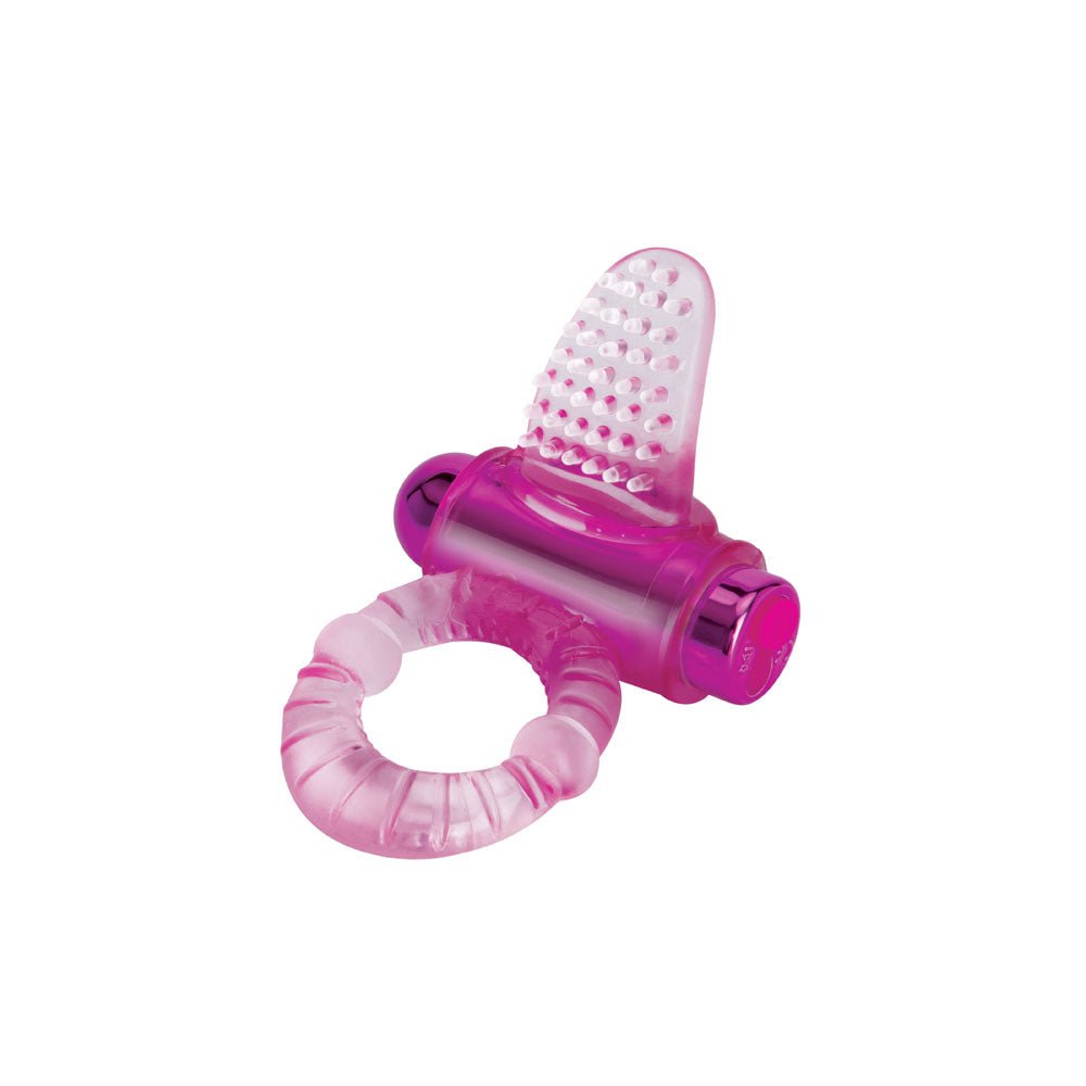 Bodywand Rechargeable Lick It Pleasure Ring Pink Vibrating Cock Ring