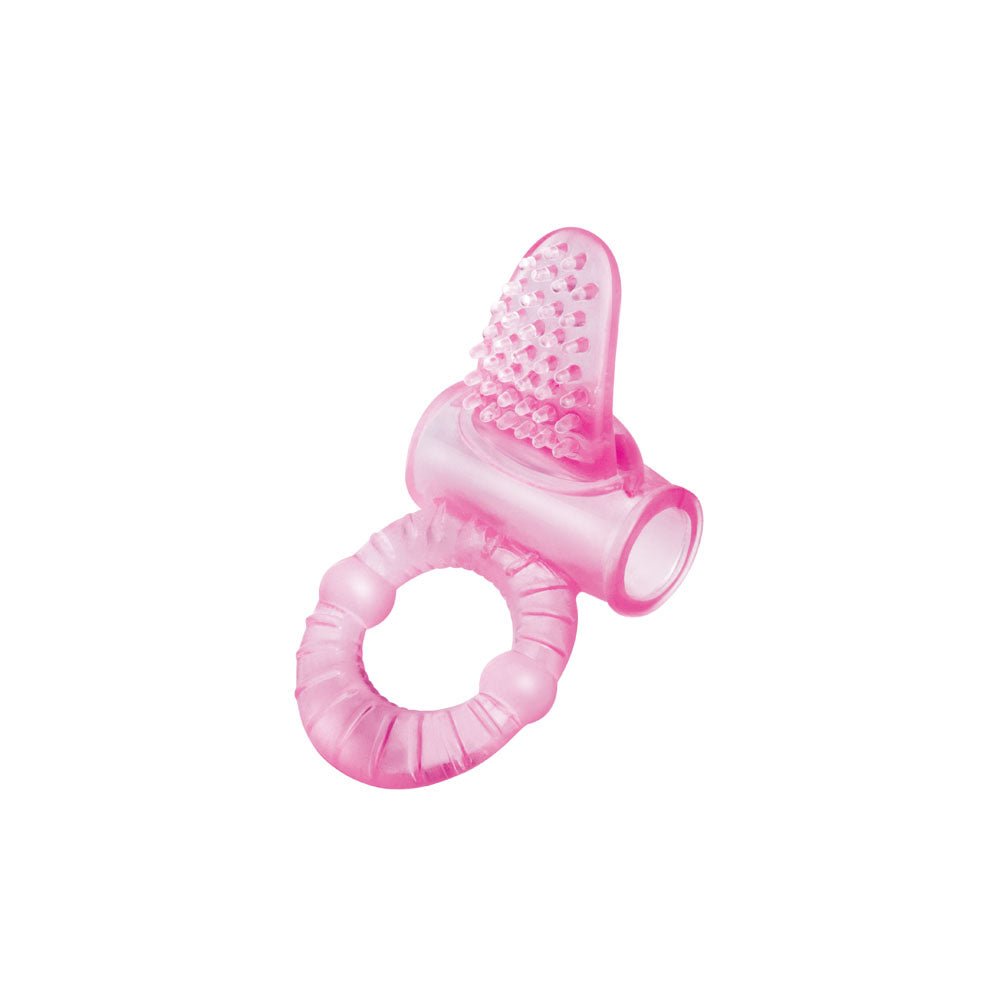 Bodywand Rechargeable Lick It Pleasure Ring Pink Vibrating Cock Ring