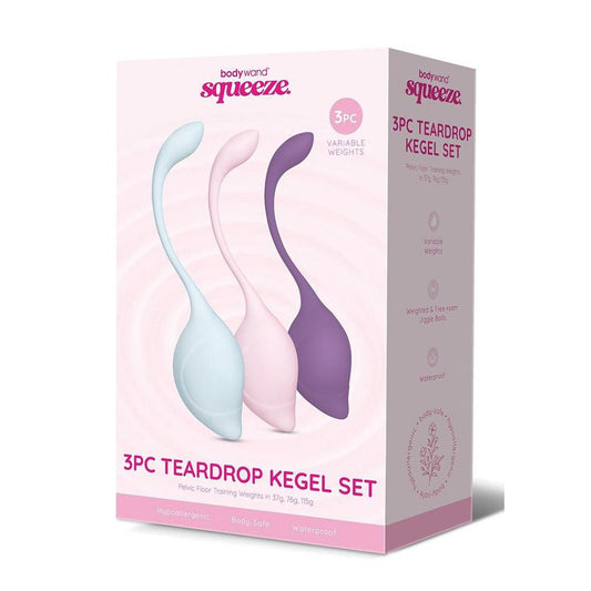 Bodywand Squeeze 3pc Teardrop Kegel Set - Weighted